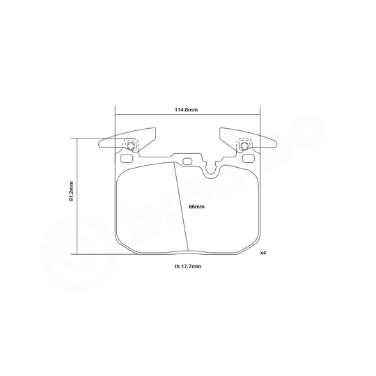 07.B314.90 - High Performance Brake Pad Set 