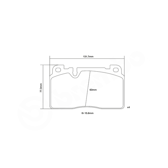 07.B314.89 - High Performance Brake Pad Set 