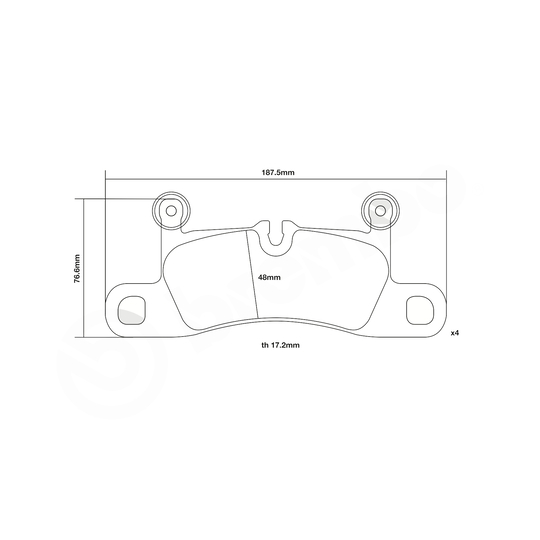 07.B315.47 - High Performance Brake Pad Set 