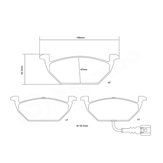 07.B314.53 - High Performance Brake Pad Set 