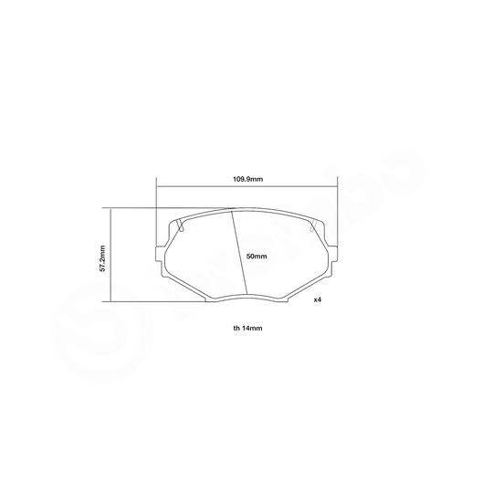 07.B314.06 - High Performance Brake Pad Set 