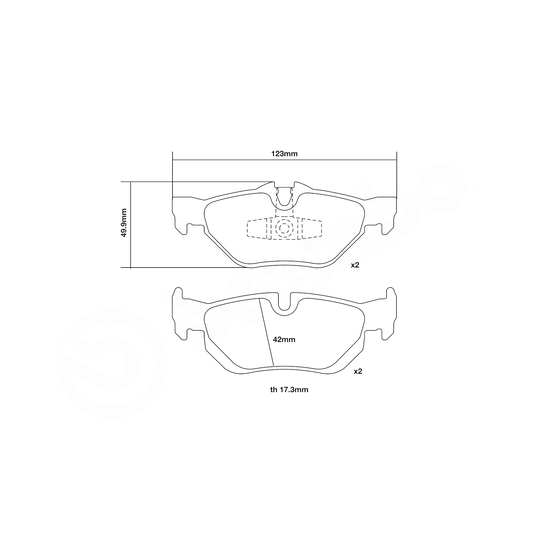 07.B315.50 - High Performance Brake Pad Set 