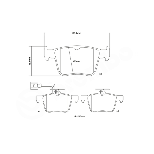 07.B315.93 - High Performance Brake Pad Set 