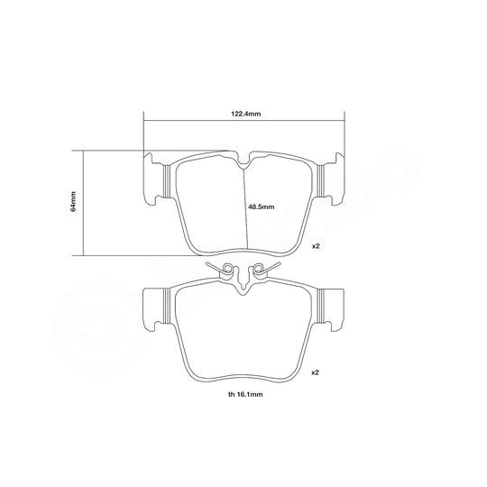 07.B315.78 - High Performance Brake Pad Set 