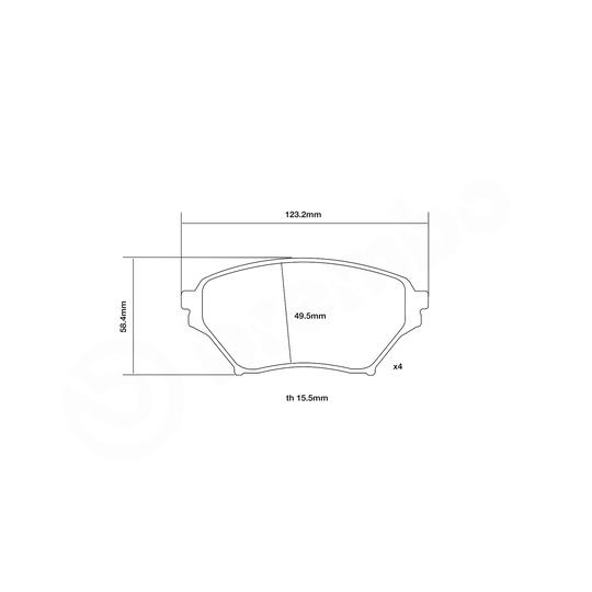 07.B314.07 - High Performance Brake Pad Set 