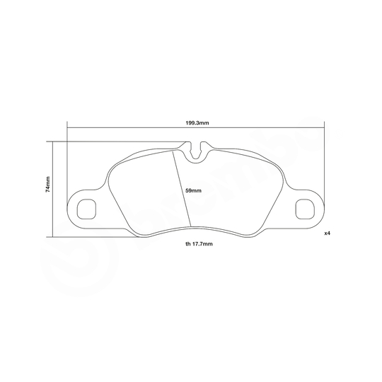 07.B314.86 - High Performance Brake Pad Set 