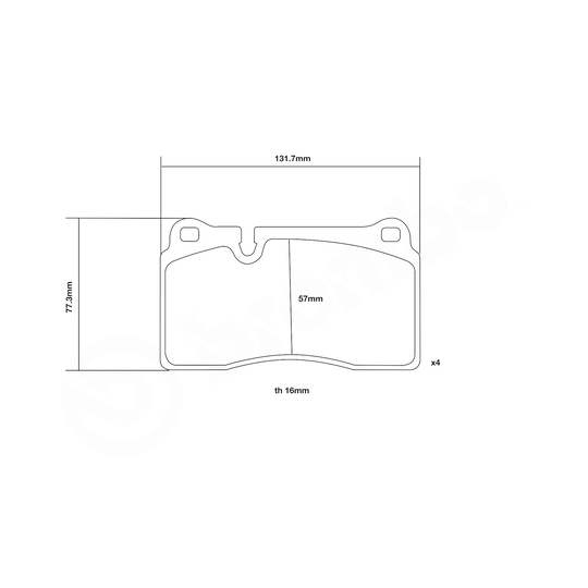 07.B314.83 - High Performance Brake Pad Set 