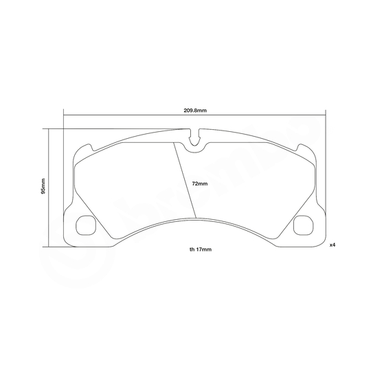 07.B314.67 - High Performance Brake Pad Set 