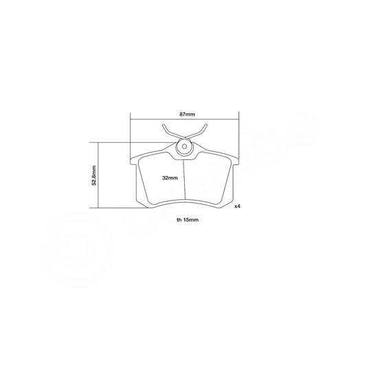 07.B315.25 - High Performance Brake Pad Set 