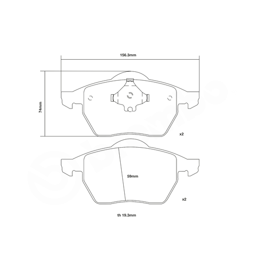 07.B314.27 - High Performance Brake Pad Set 
