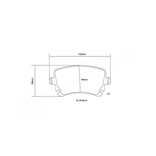 07.B315.00 - High Performance Brake Pad Set 