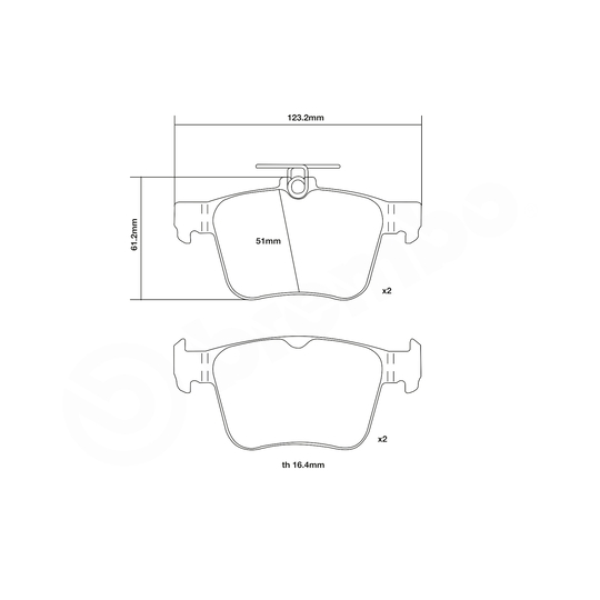 07.B315.41 - High Performance Brake Pad Set 