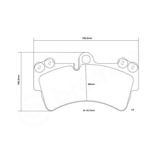 07.B314.20 - High Performance Brake Pad Set 