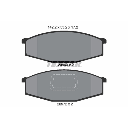 2086302 - Brake Pad Set, disc brake 