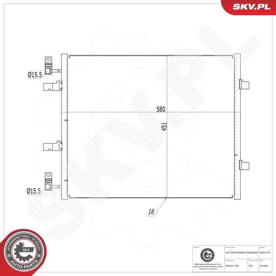 Condenser, air conditioning