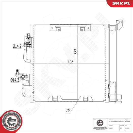 86SKV005 - Condenser, air conditioning 