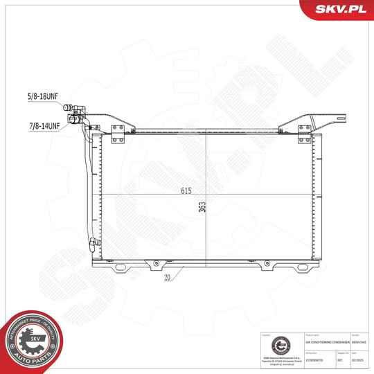 Condenser, air conditioning
