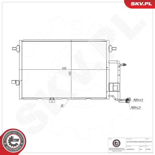 Condenser, air conditioning