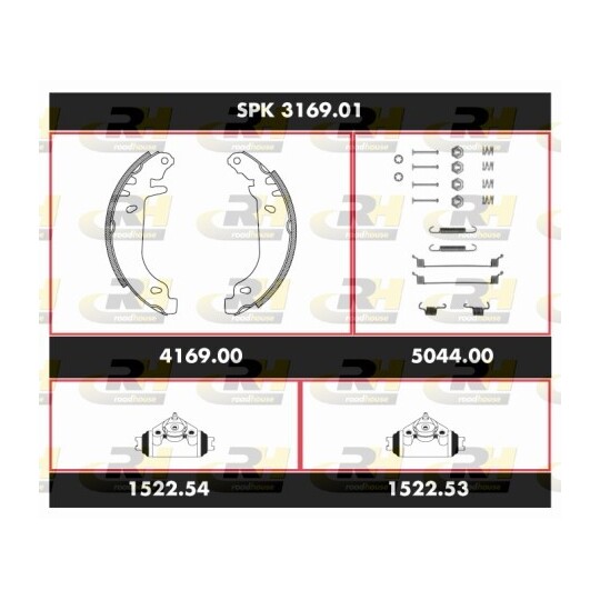 SPK 3169.01 - Brake Set, drum brakes 