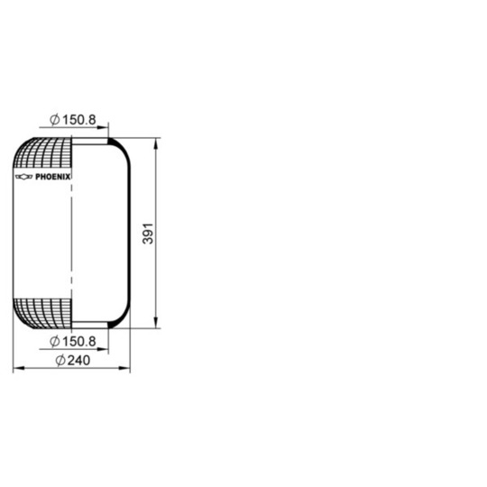 1 E 25 - Bellow, air suspension 