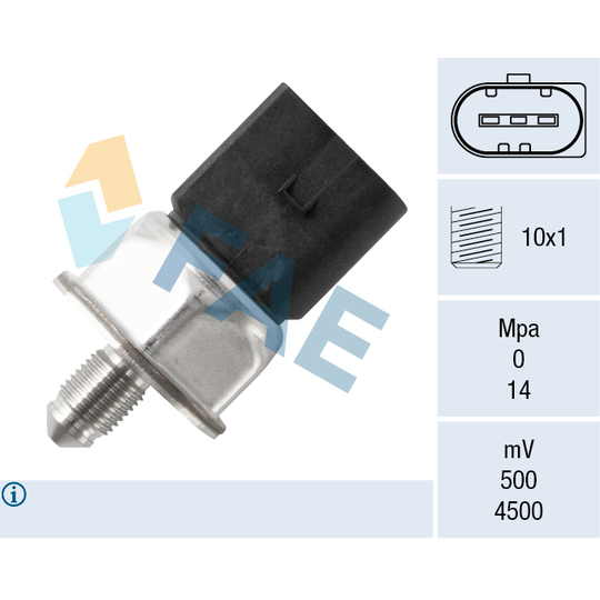 Sensor, fuel pressure
