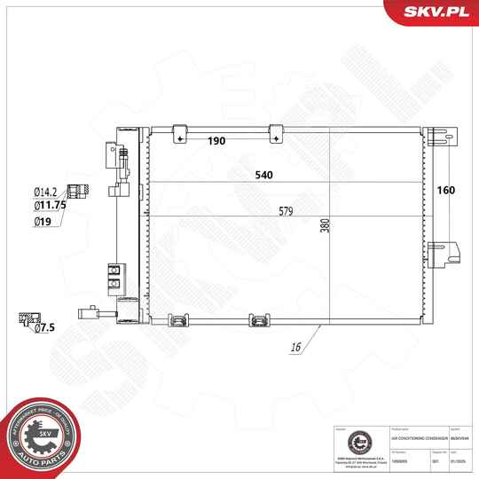 Condenser, air conditioning