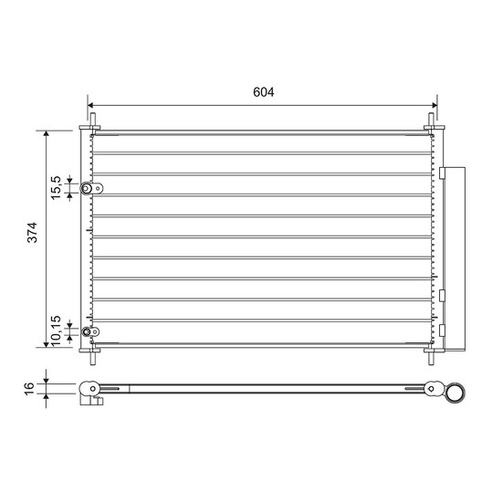 Condenser, air conditioning