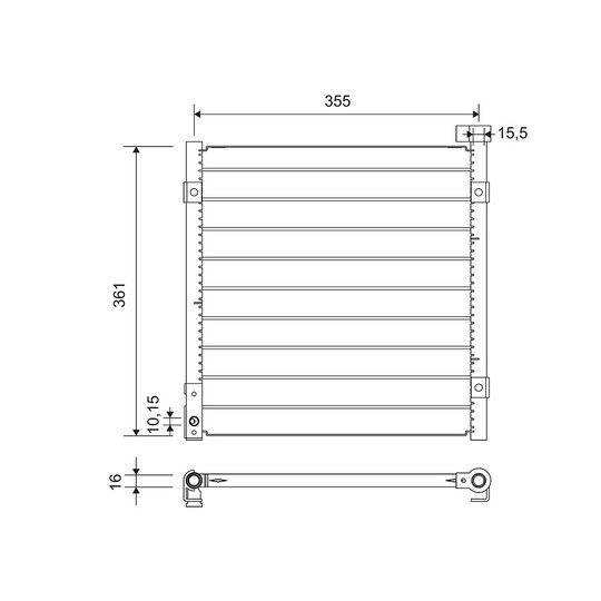 Condenser, air conditioning