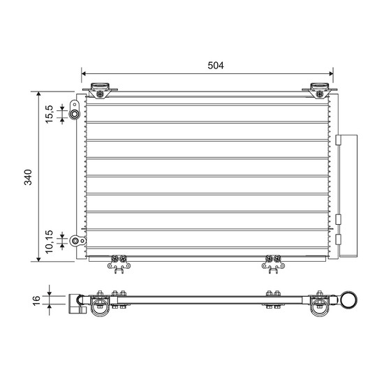 Condenser, air conditioning