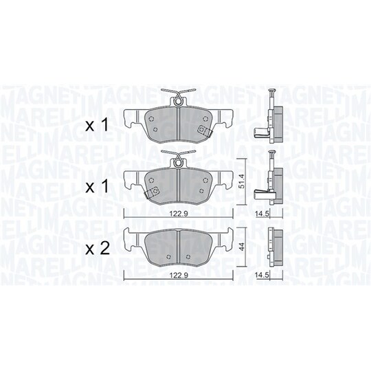 Brake Pad Set, disc brake