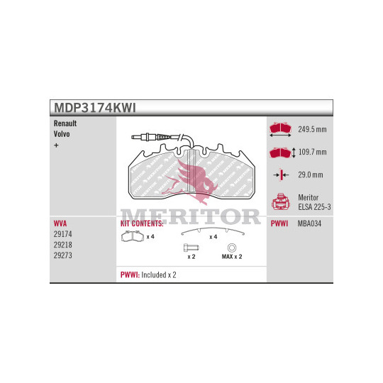 Brake Pad Set, disc brake