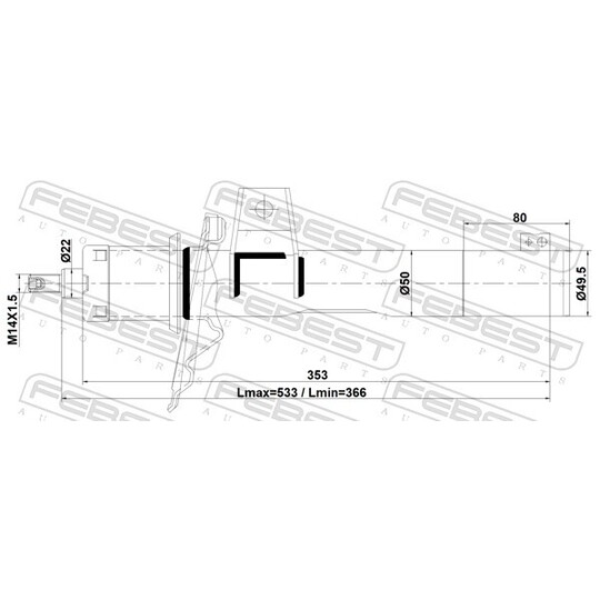 23110-008F - Shock Absorber 