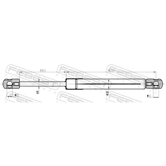 18117-005 - Gas Spring, boot/cargo area 
