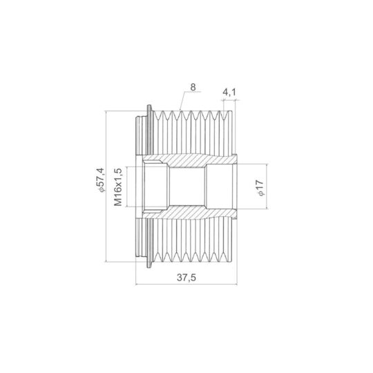 Alternator Freewheel Clutch