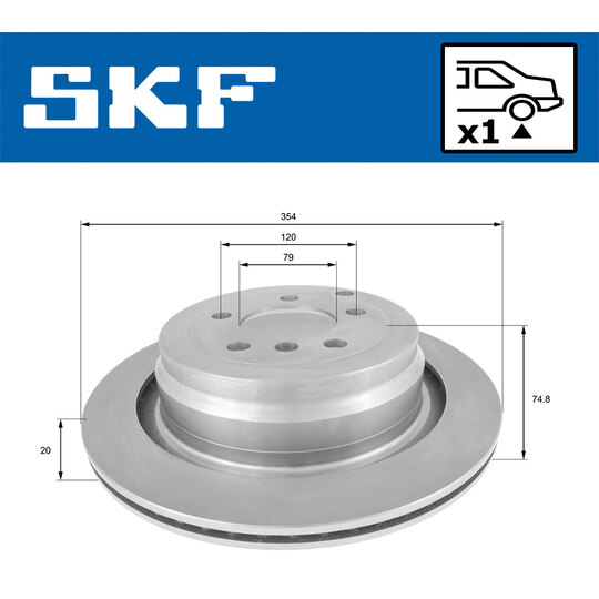 VKBD 90761 V1 - Brake Disc 