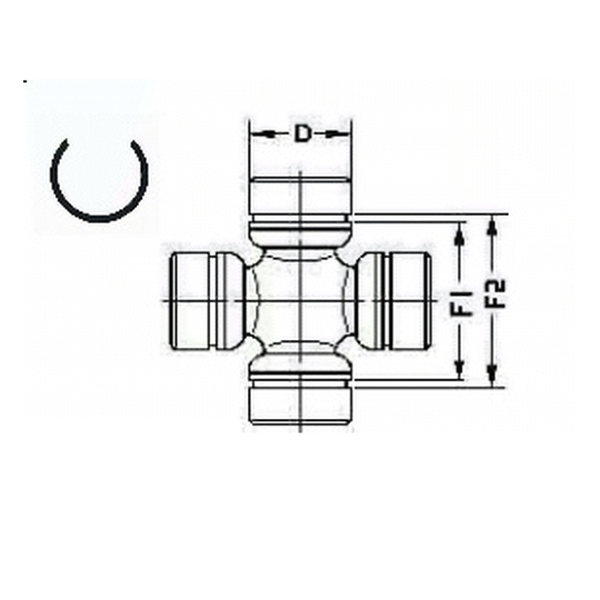 U 112 - Joint, propshaft 