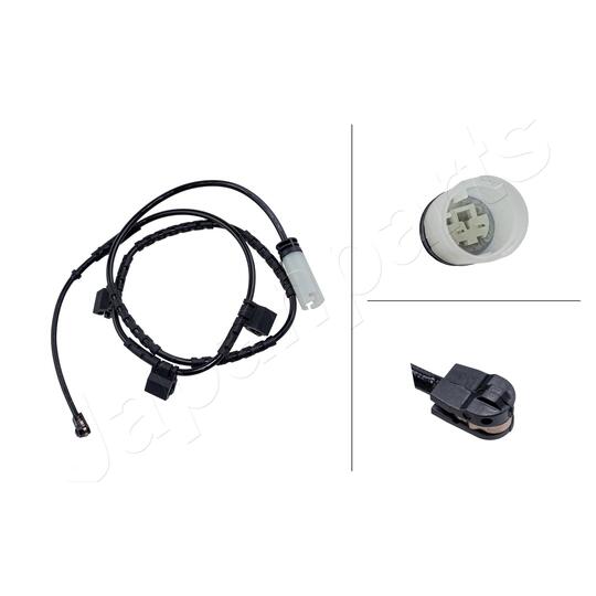 Warning Contact, brake pad wear