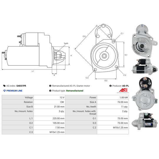 S4031PR - Starter 