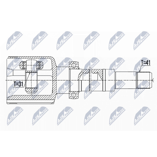 Nivelsarja, vetoakseli