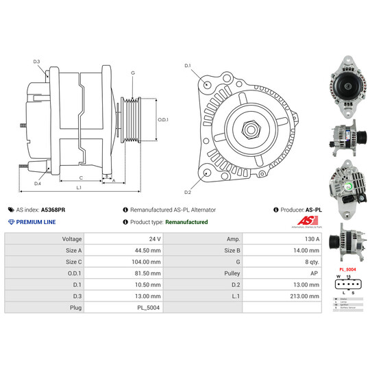 A5368PR - Alternator 