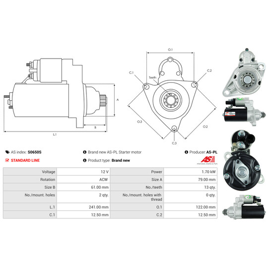S0650S - Starter 