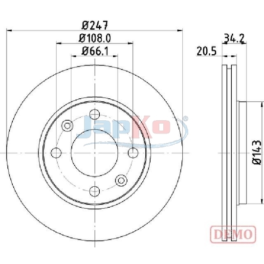 600628C - Brake Disc 