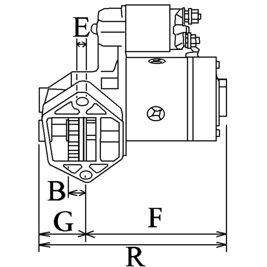 F 032 115 687 - Starter 