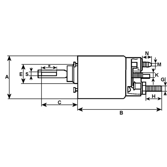 F 032 132 059 - Solenoid Switch, starter 