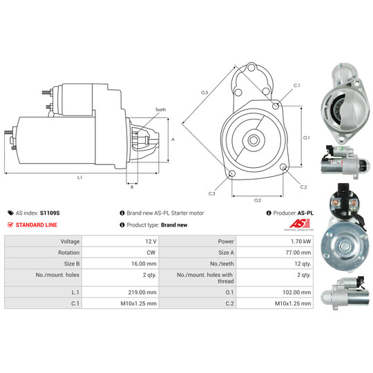 S1109S - Starter 