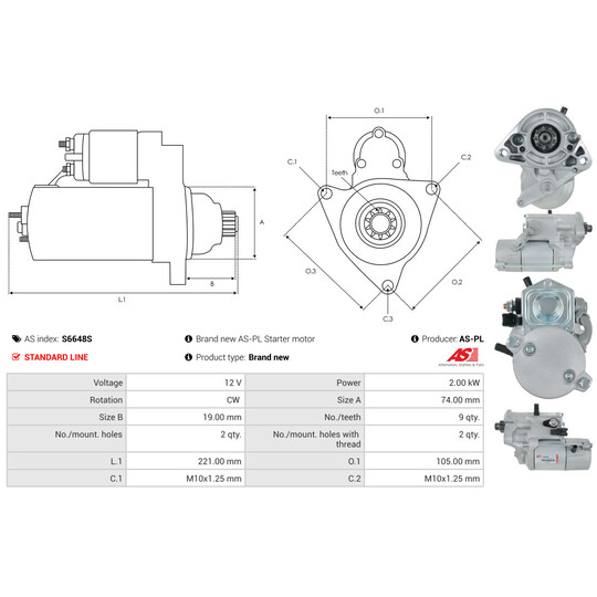 S6648S - Starter 