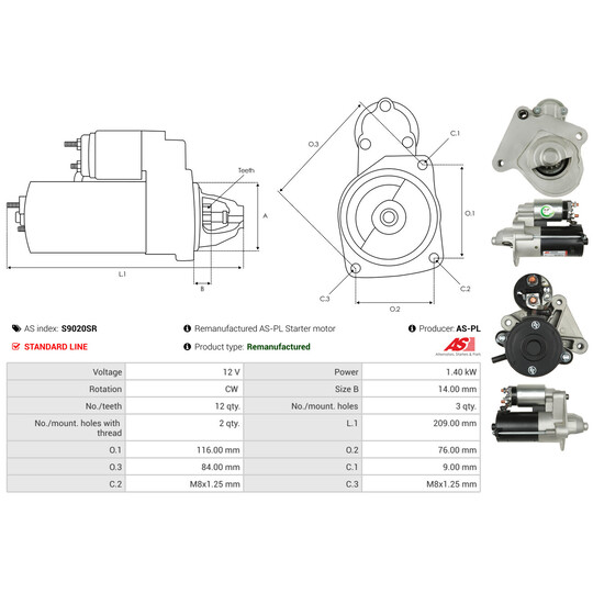 S9020SR - Starter 