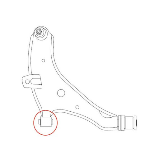 Mounting, control/trailing arm