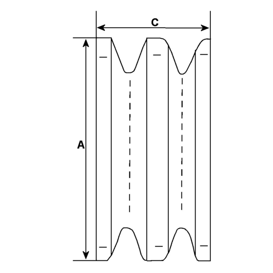 F 032 232 124 - Rihmaratas,generaator 