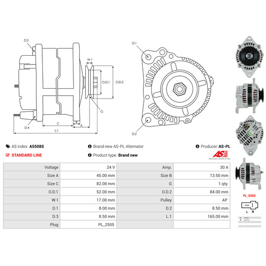 A5508S - Alternator 